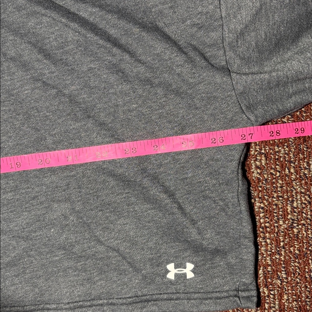 cropped charcoal hoodie mesh panel wide fit crop sweatshirt boxy relaxed active - Picture 13 of 14